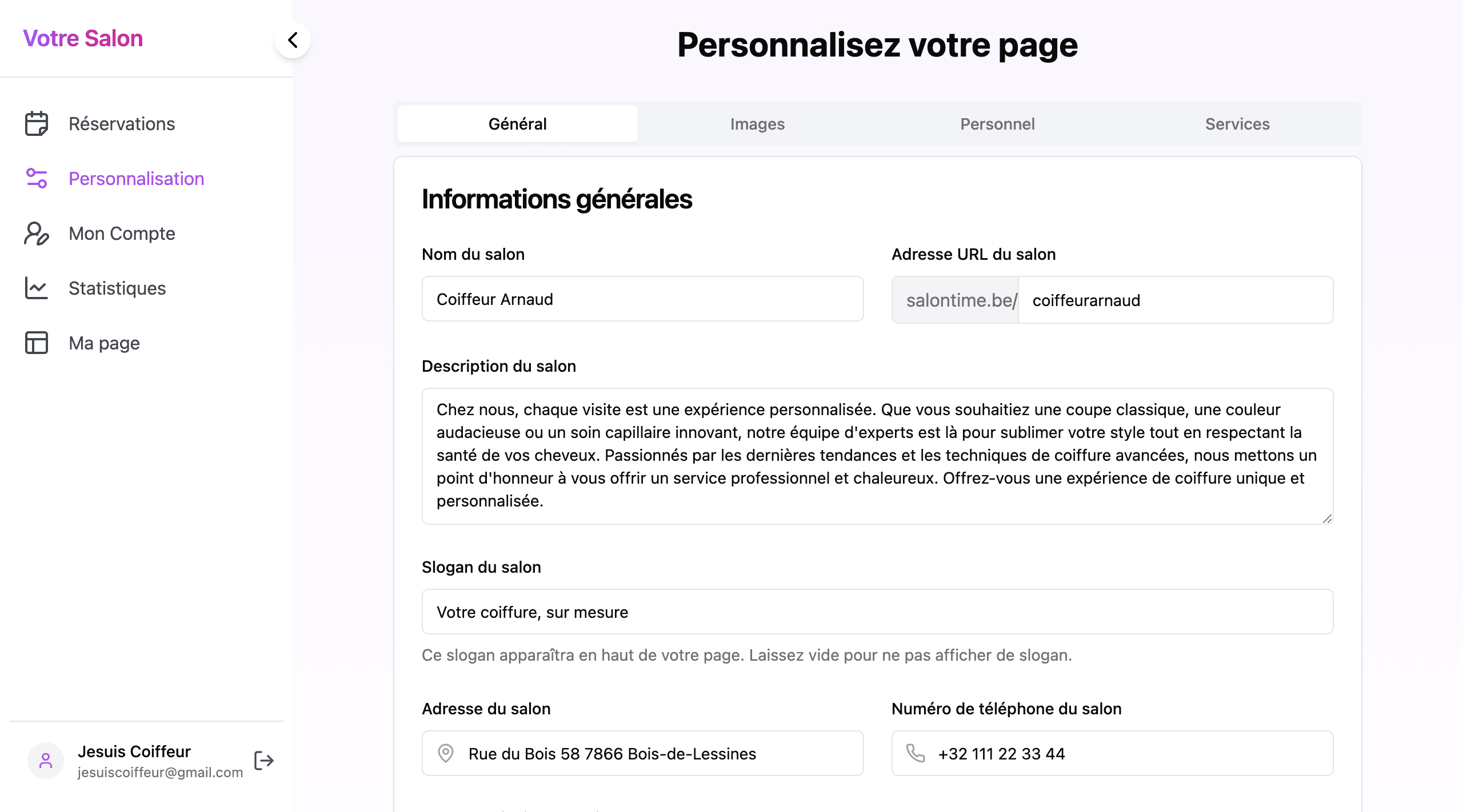 Calendrier SalonTime